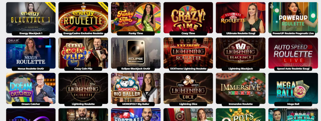 energy casino, live casino