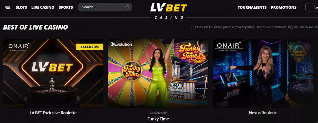 lvbet casino, live casino