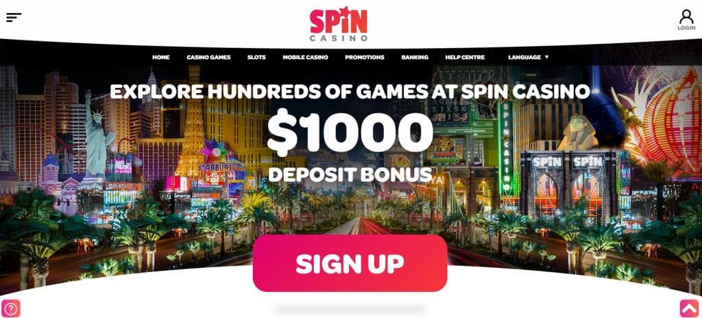 spin casino, home