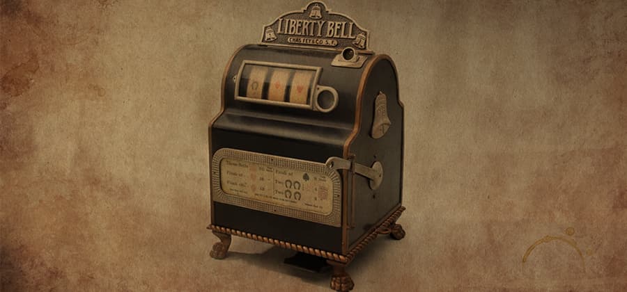 liberty bell, first slot machine, slot machine