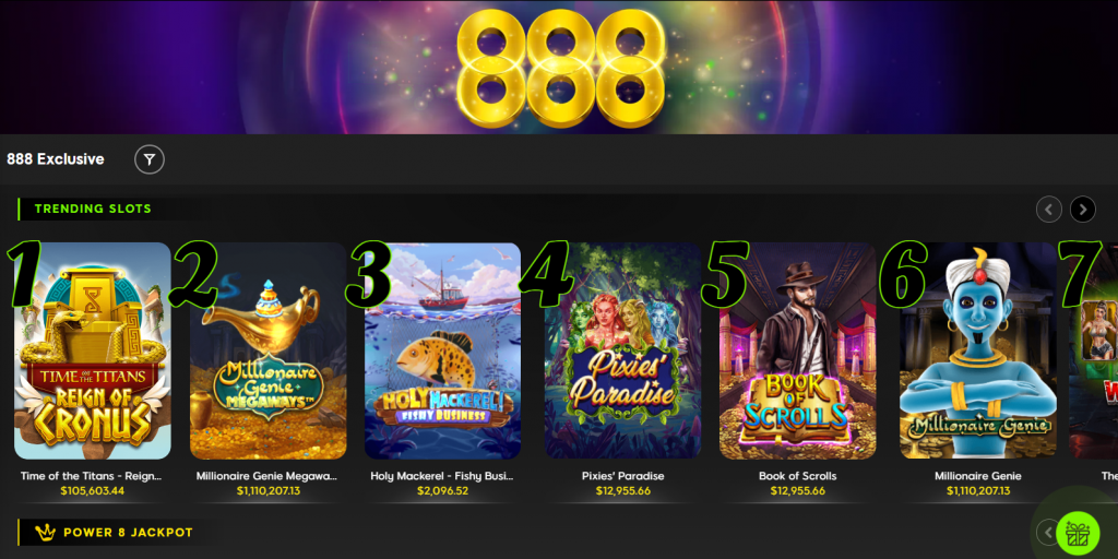 888 casino, exclusive