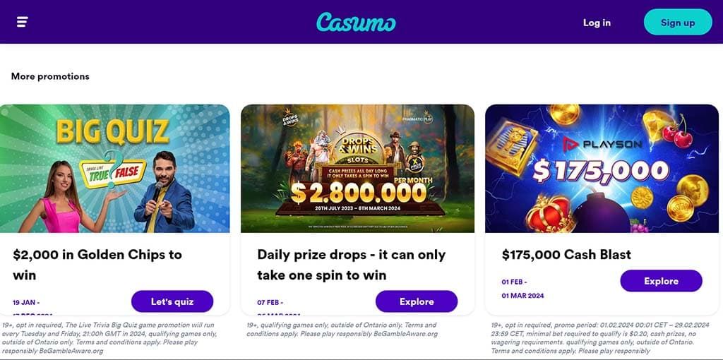 Casumo Casino bonus