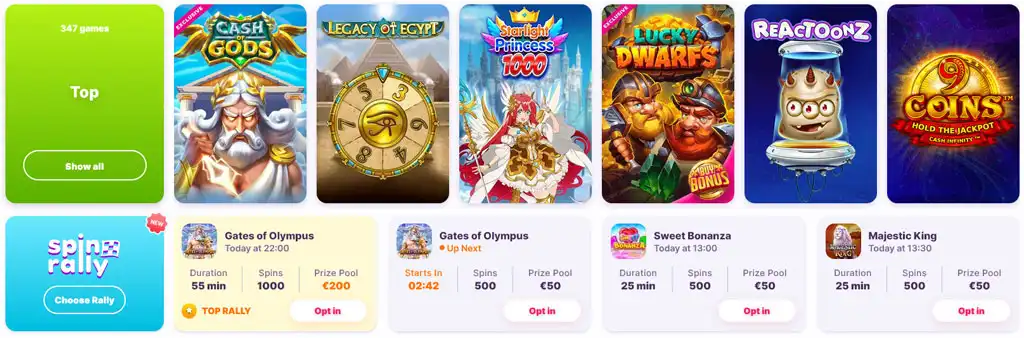 Nomini Casino Top Games