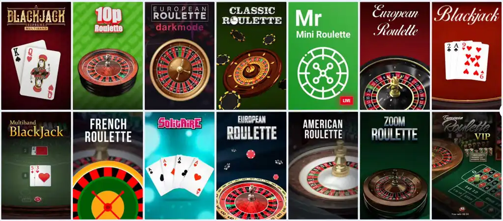 Table Games at Bankonbet Casino