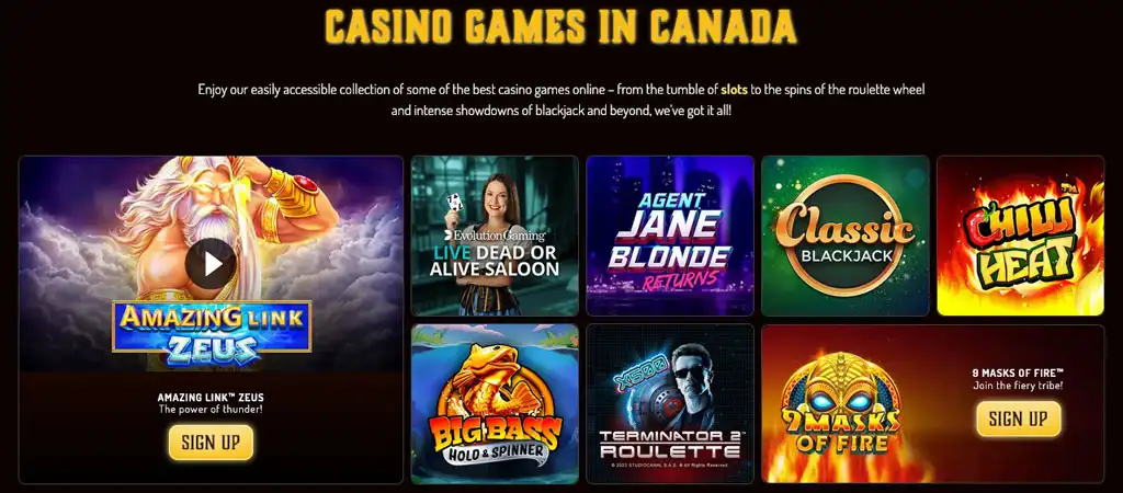 Lucky Nugget Online Casino Games
