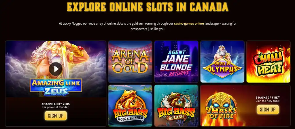 Lucky Nugget Online Slot Games