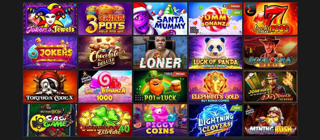 online slots, Joker’s Jewels, China Pots, Santa Mummy, Yummy Bonanza, Luck of Panda, Book of Ra, Sweet Bonanza, Pot of Luck