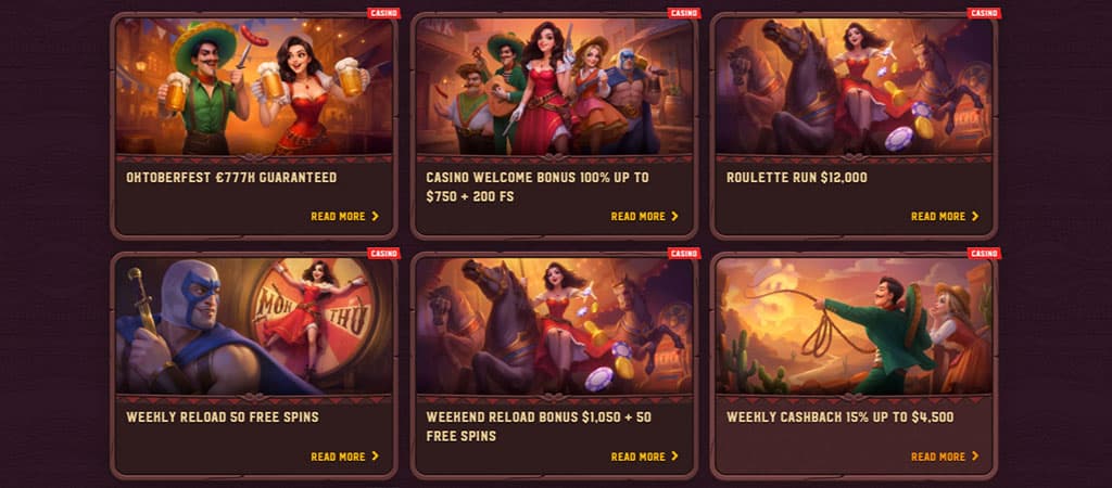 casino promotions, Oktoberfest β¬777K guaranteed, welcome bonus, Roulette Run, weekly reload, free spins, weekly cashback