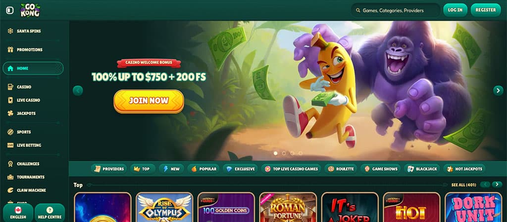 GoKong Casino, online casino, mobile casino