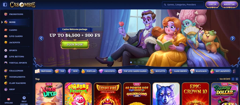 Casombie Casino, Huge Prizes, online casino