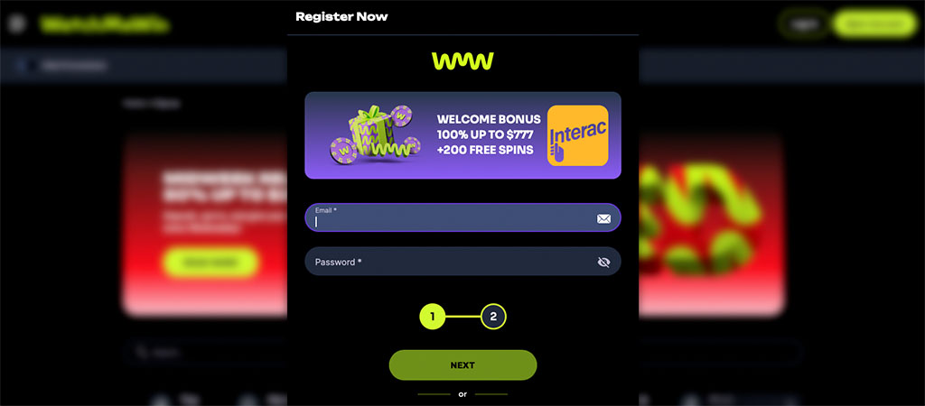 Become a WatchMeWin Casino Member in 5 Minutes