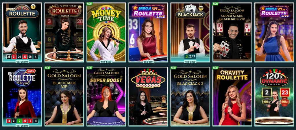 Golisimo, Live Casino Games