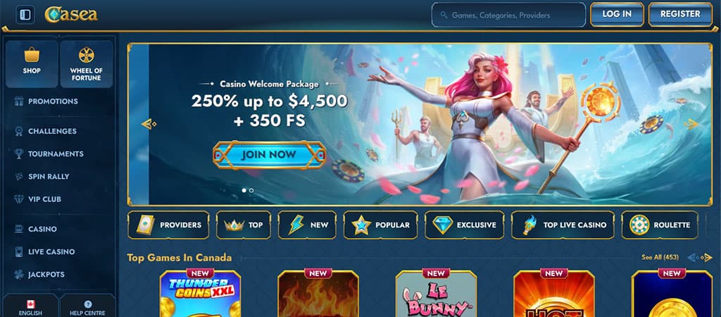 Casea Casino, Atlantis’ Treasures Await, online casino