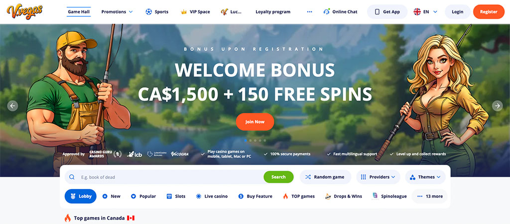 V.Vegas, welcome bonus, online casino