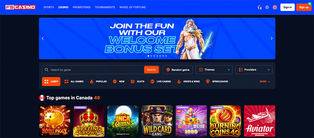 FSCasino, a Classic Gaming and Sports Betting Site