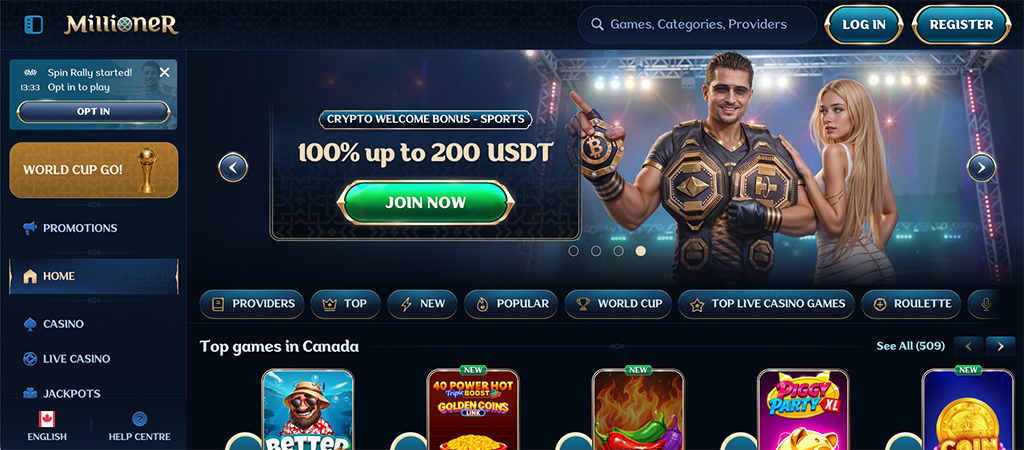 Millioner Casino Canada, online casino