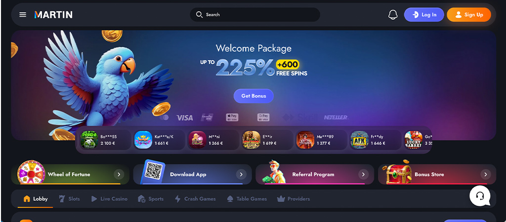 Martin Casino, An Unforgettable Experience With Great Games