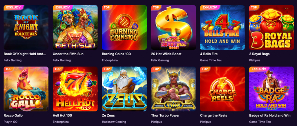 Slot Machines, Game Providers at Onlywin
